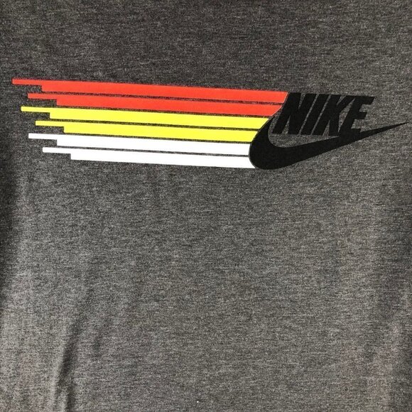 Nike Mens Athletic Cut Crew Neck Cotton Logo Graphic T Shirt - Picture 2 of 8